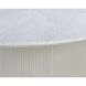 Paloma 84 X 47.25 inch White Marble Dining Table
